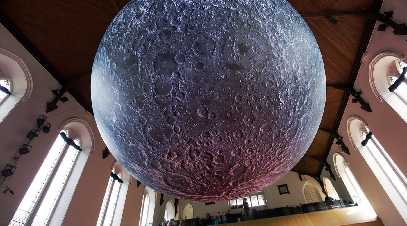 Giant Moon exhibition as part of Lakes Alive 2016