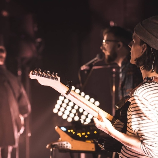 Band playing in the Eclipse room at Hinterlands