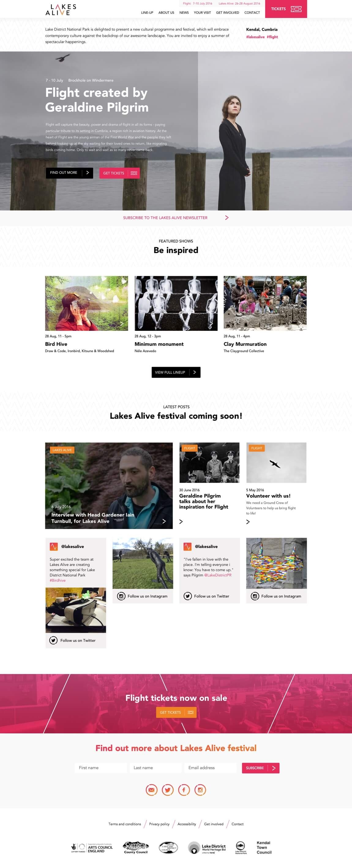 Homepage for Lakes Alive